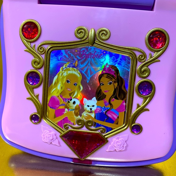 BARBIE THE DIAMOND CASTLE LEARNING LAPTOP, NUMBERS LETTERS, SHAPES, COLORS WORKS - Picture 5 of 16
